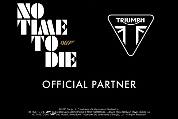 トライアンフ、007シリーズ 25作目 「No Time To Die」と新たなパートナーシップ締結